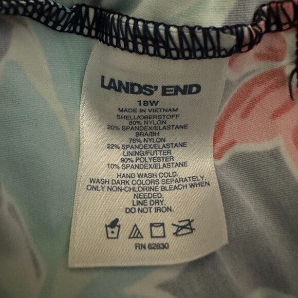 Lands' End Multicolor Floral Tankini - Picture 5 of 6